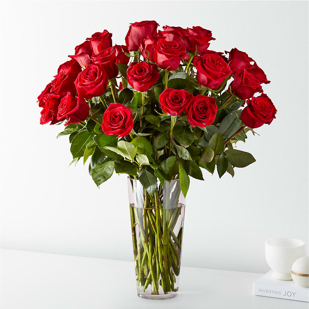 Long Stem Red Rose Bouquet – Open Blooms Chantilly, Chantilly VA