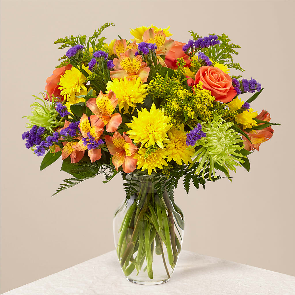 Marmalade Skies Bouquet – Open Blooms Chantilly, Chantilly VA