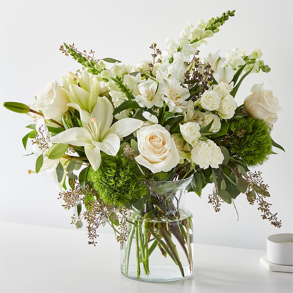 Fresh Linen Bouquet – Open Blooms Chantilly, Chantilly VA