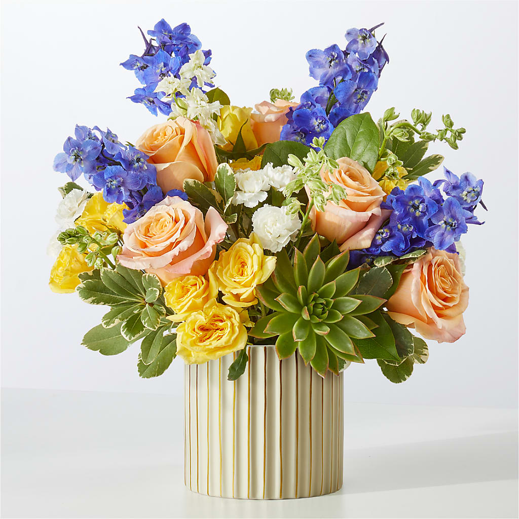 Cobalt Reverie Bouquet – Open Blooms Chantilly, Chantilly VA