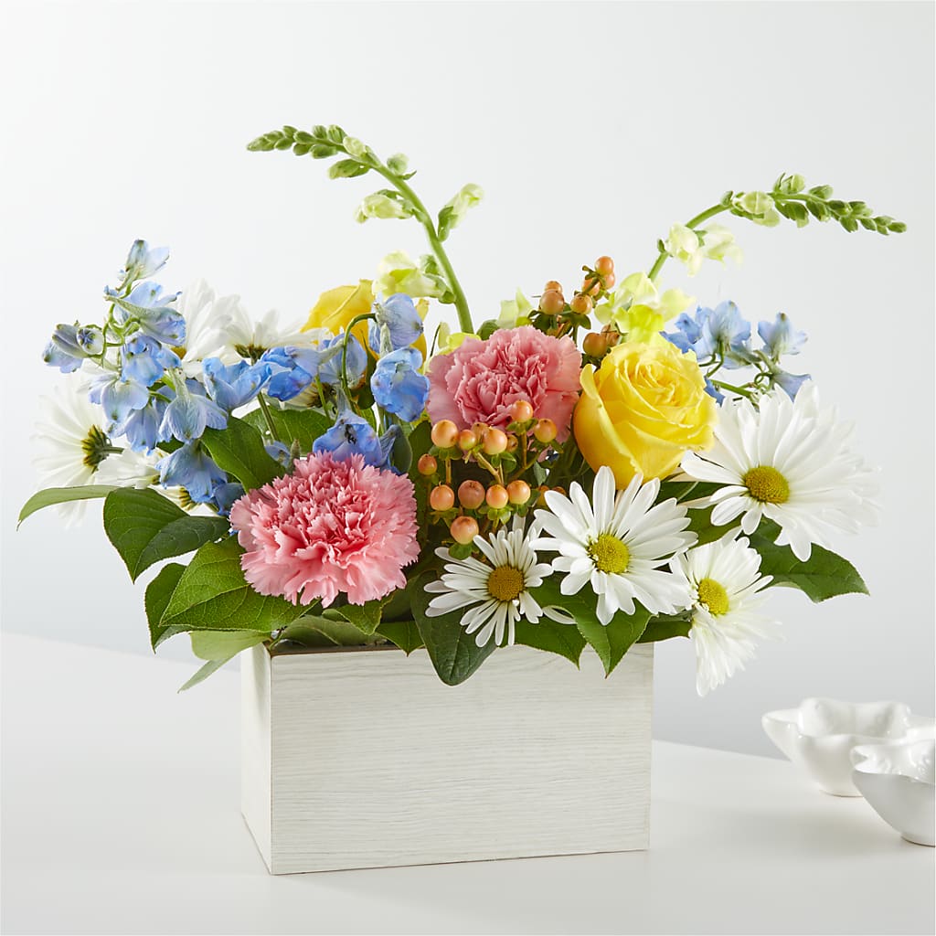 Sun Salutation Box Bouquet – Open Blooms Chantilly, Chantilly VA