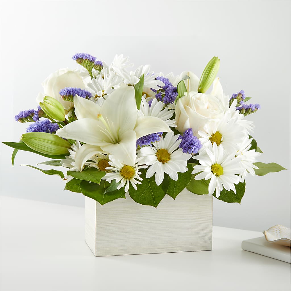 Beyond Blue Box Bouquet – Open Blooms Chantilly, Chantilly VA