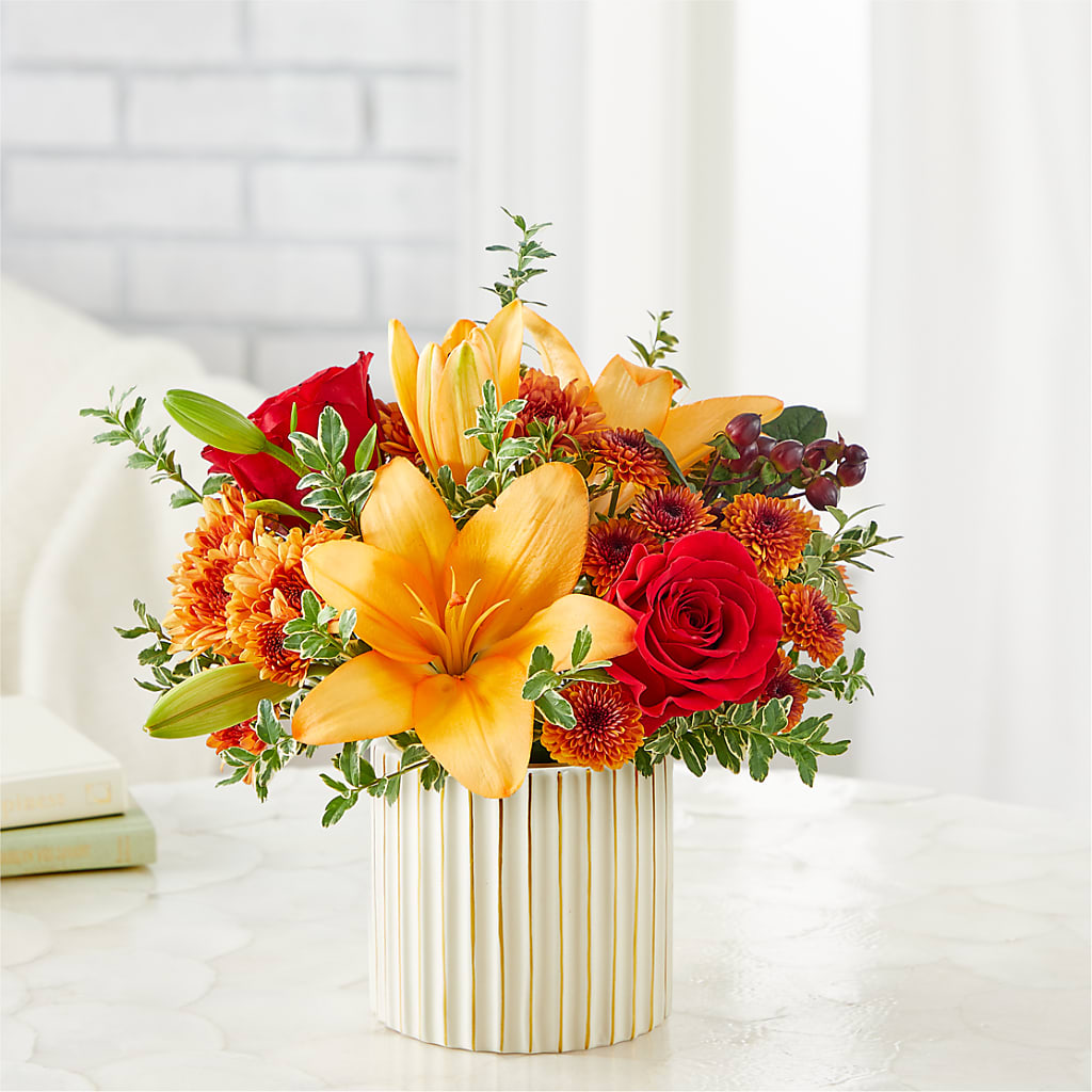 Scarlet Skies Bouquet – Open Blooms Chantilly, Chantilly VA