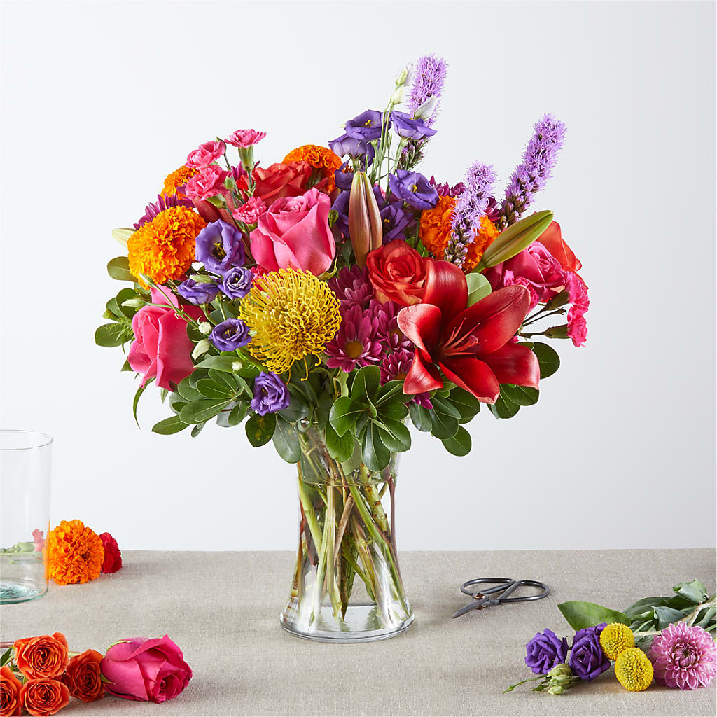 Feast of Color – A Florist Original – Open Blooms Chantilly, Chantilly VA