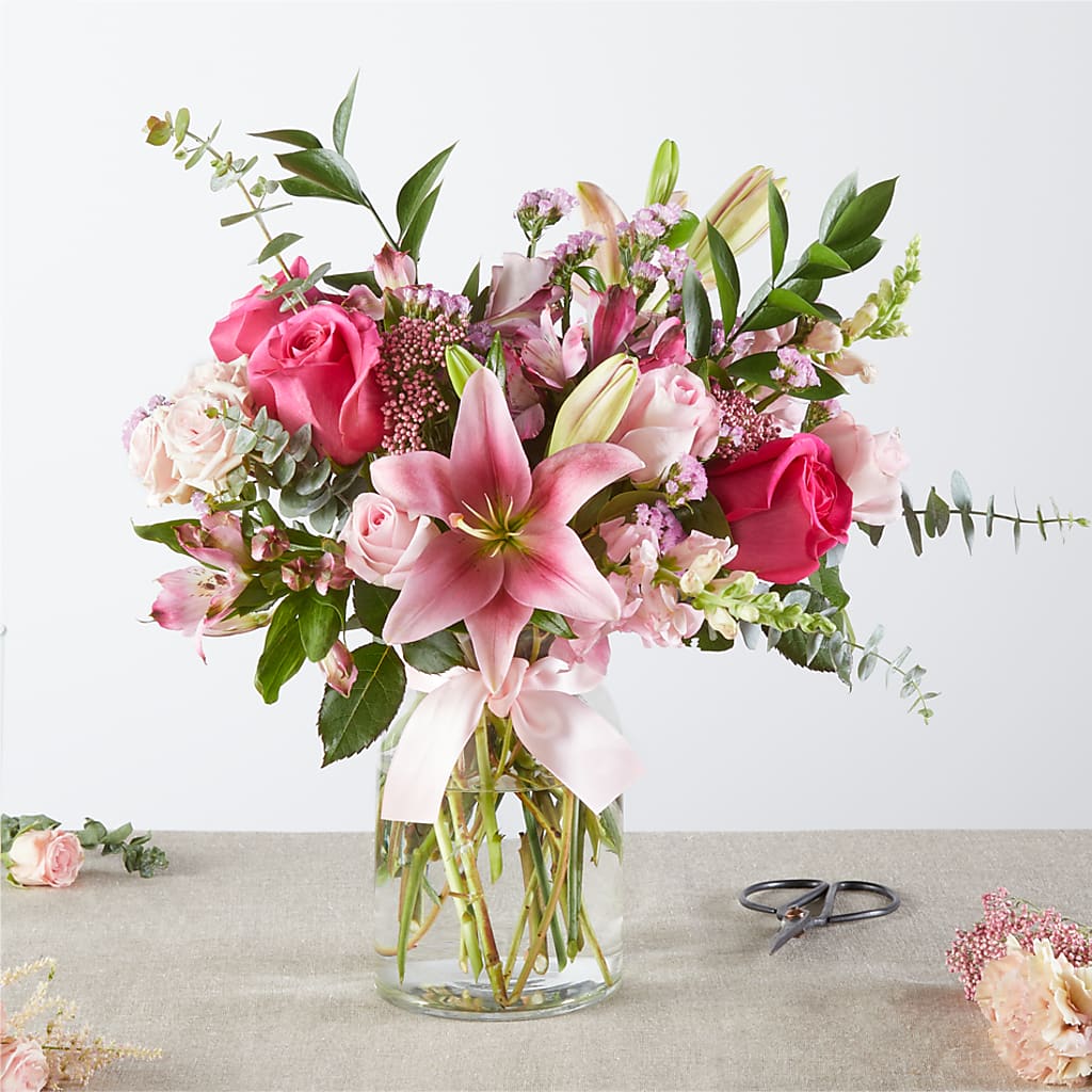 Pink Ribbon - A Florist Original – Open Blooms Chantilly, Chantilly VA