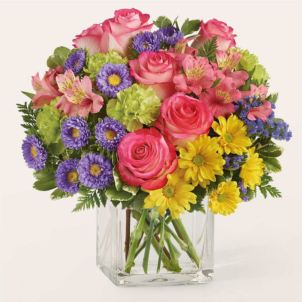 Candy Jar Bouquet – Open Blooms Chantilly, Chantilly VA