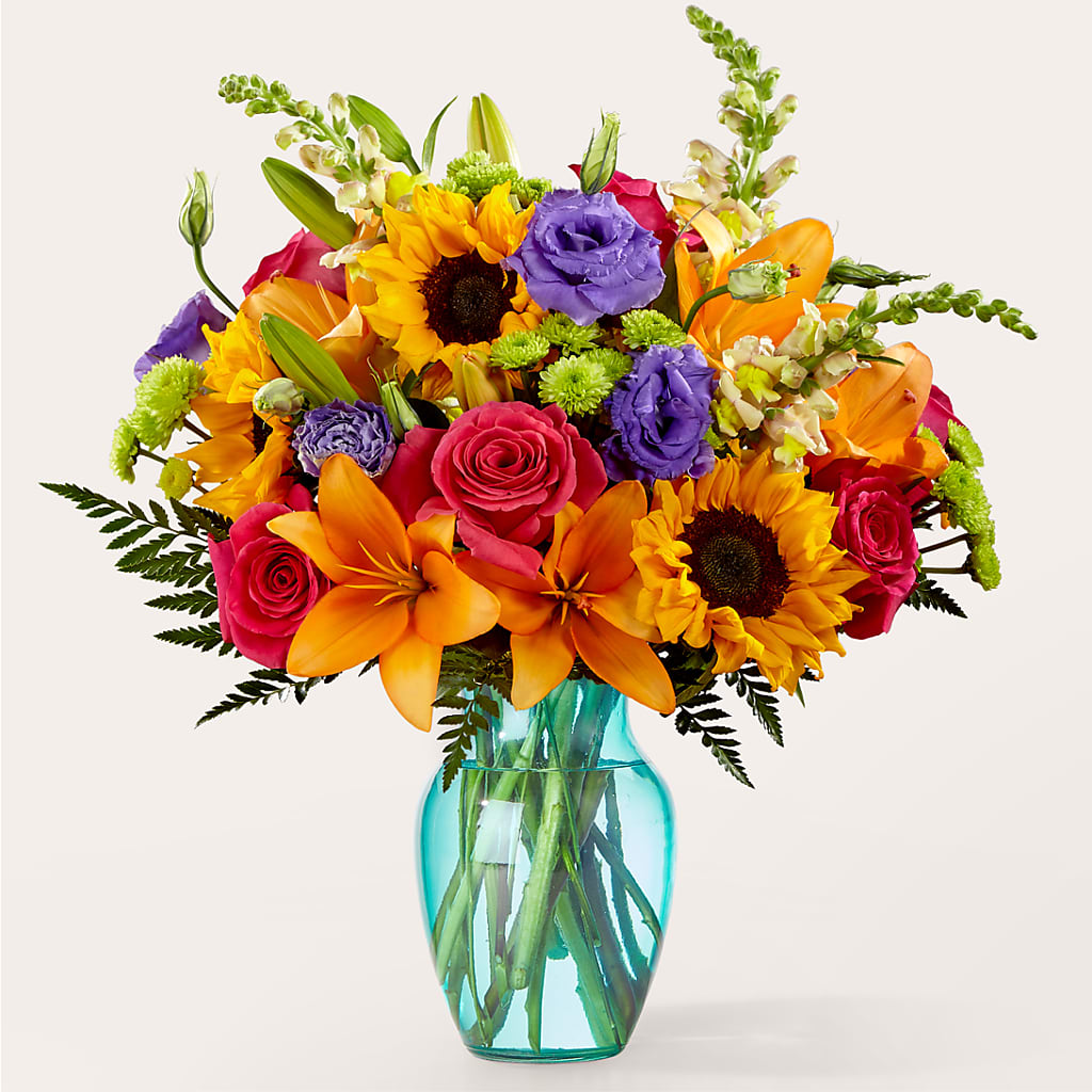 Double Rainbow Bouquet – Open Blooms Chantilly, Chantilly VA