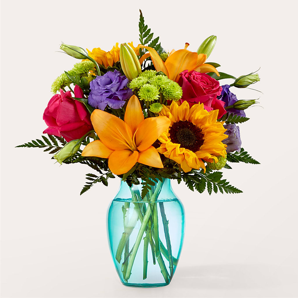 Double Rainbow Bouquet – Open Blooms Chantilly, Chantilly VA