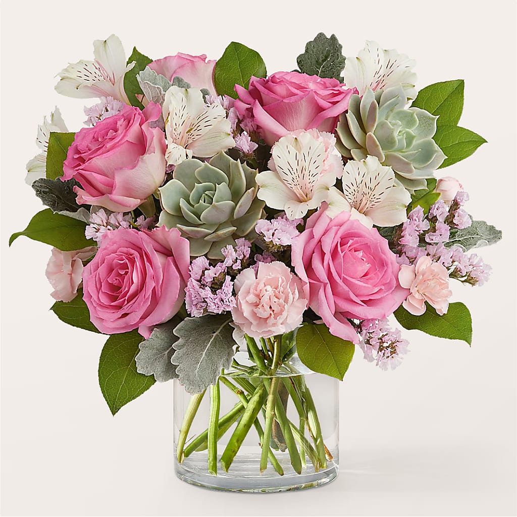 Dusty Rose Bouquet – Open Blooms Chantilly, Chantilly VA