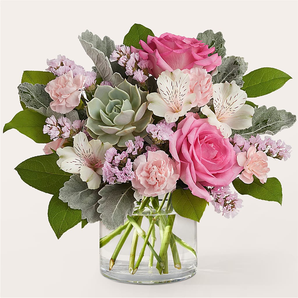 Dusty Rose Bouquet – Open Blooms Chantilly, Chantilly VA