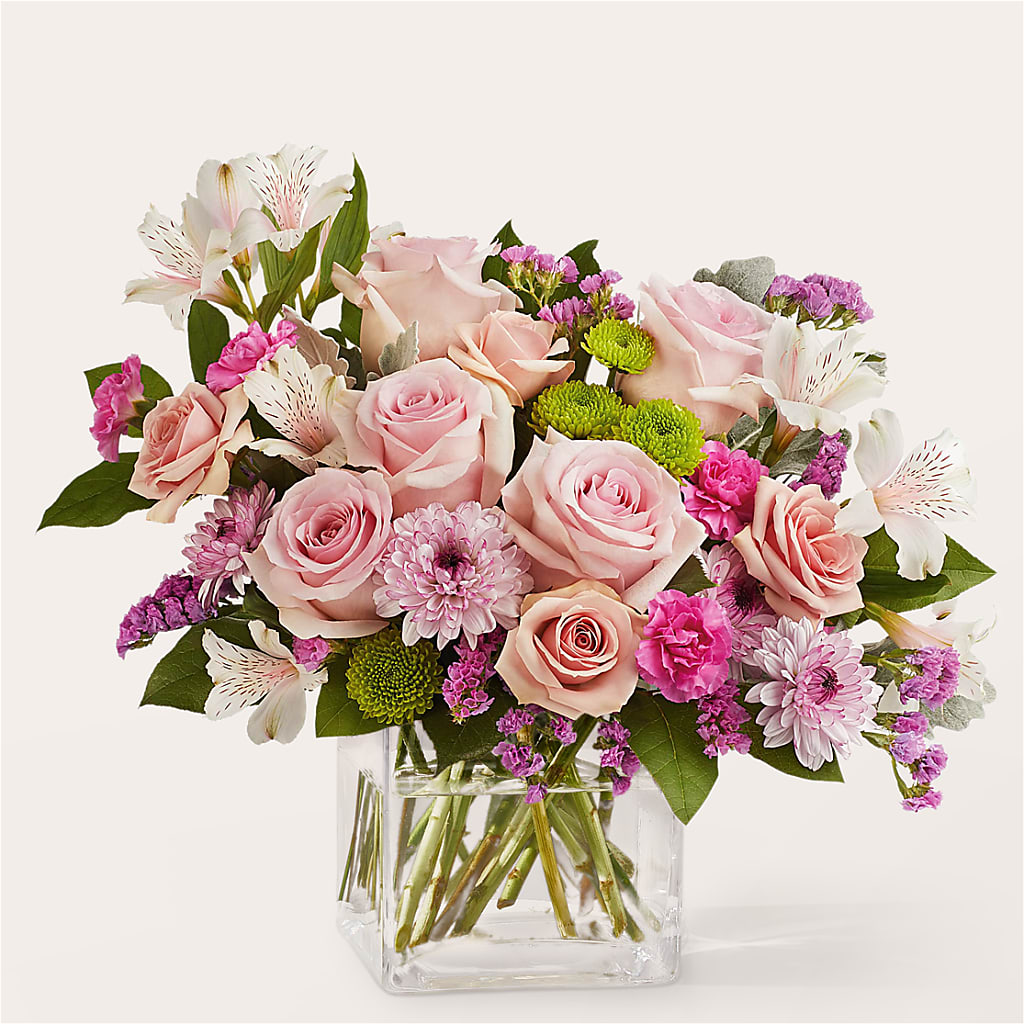 Pink Suede Bouquet – Open Blooms Chantilly, Chantilly VA