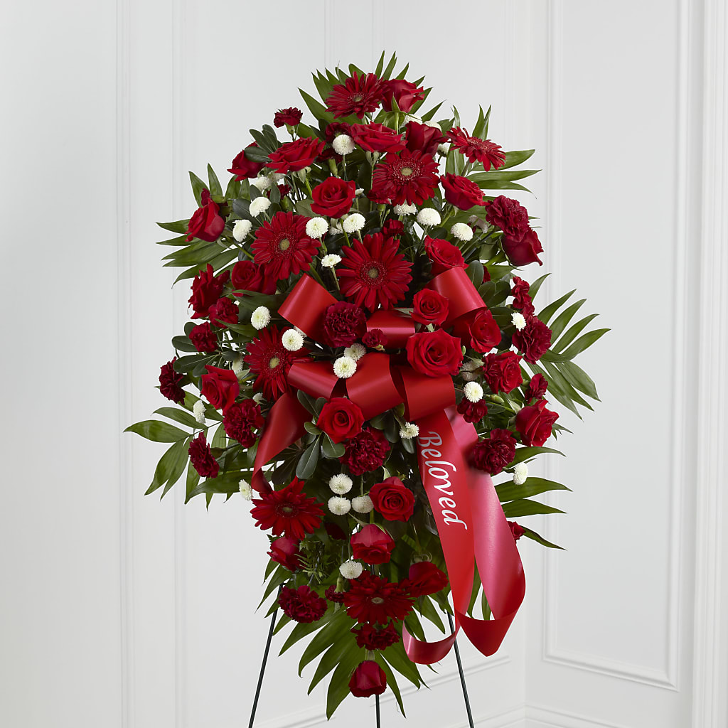 Treasured Memories Standing Spray – Open Blooms Chantilly, Chantilly VA