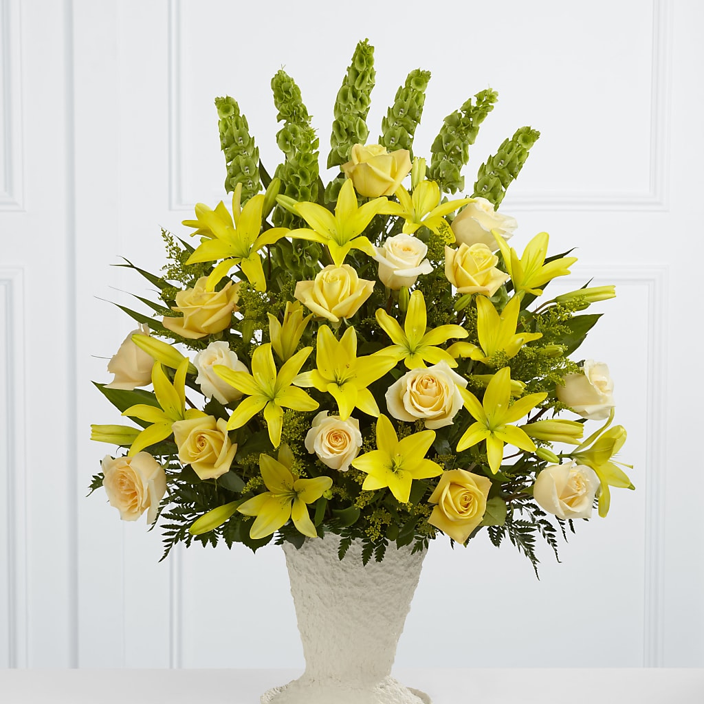 Golden Memories Arrangement – Open Blooms Chantilly, Chantilly VA