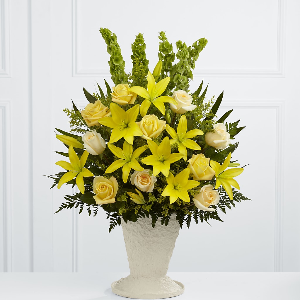 Golden Memories Arrangement – Open Blooms Chantilly, Chantilly VA