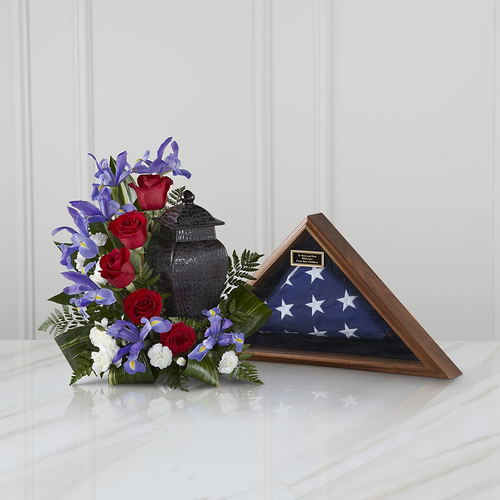 Patriotic Tribute Arrangement – Open Blooms Chantilly, Chantilly VA
