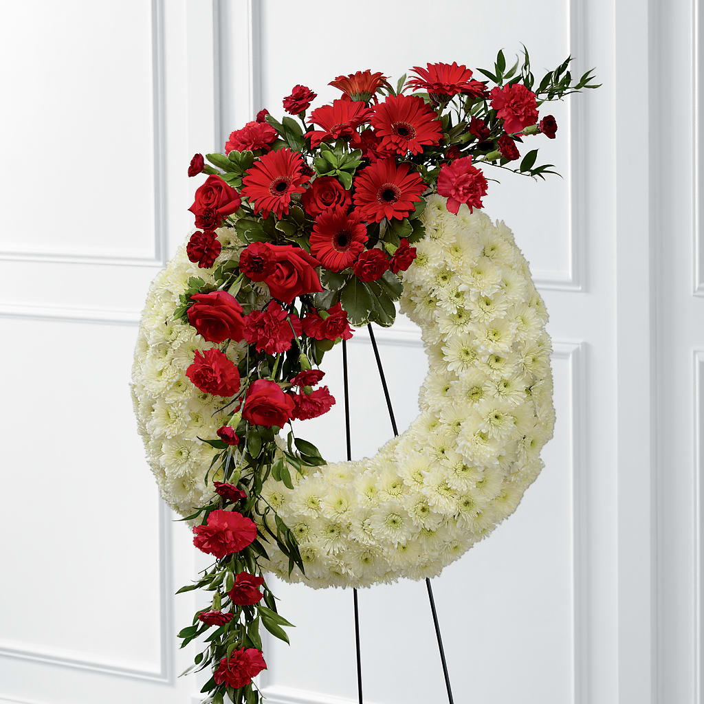 Graceful Tribute Wreath – Open Blooms Chantilly, Chantilly VA