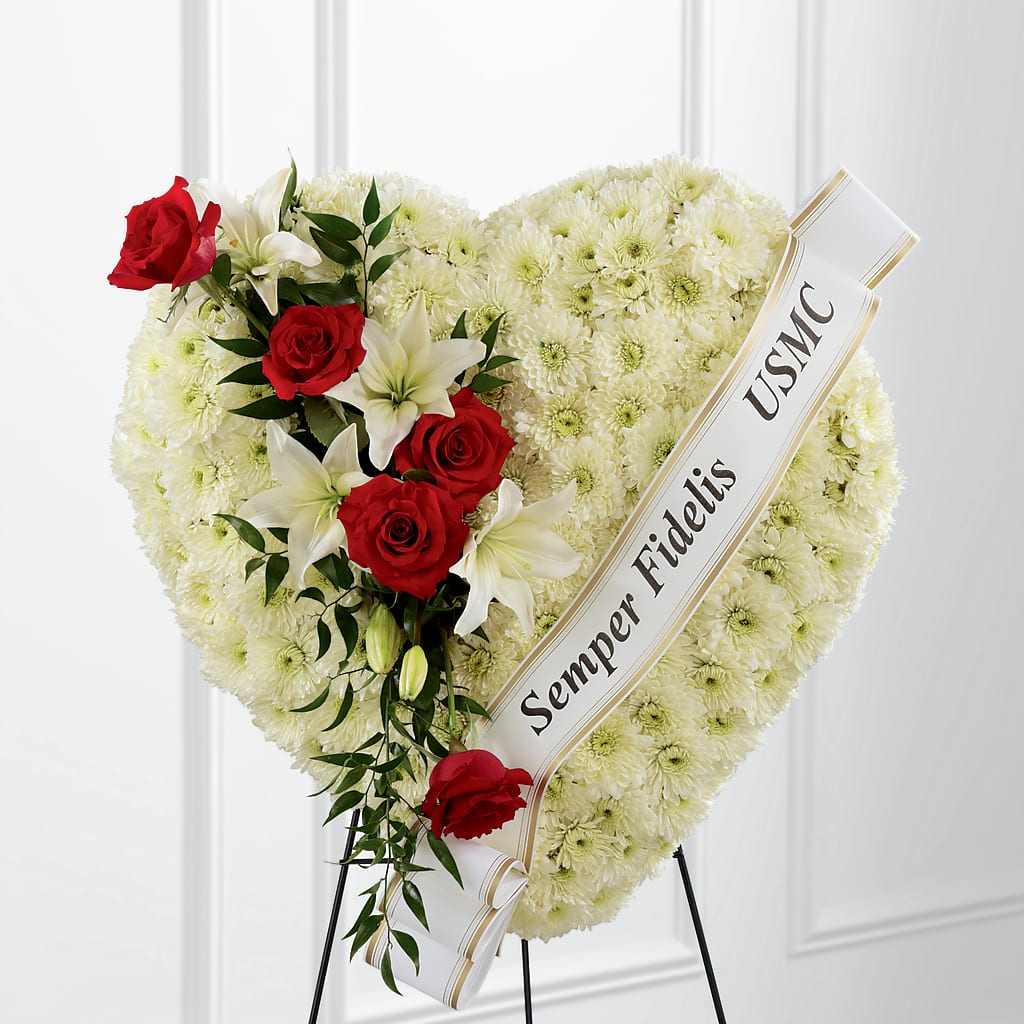 Heartfelt Hero Standing Heart – Open Blooms Chantilly, Chantilly VA