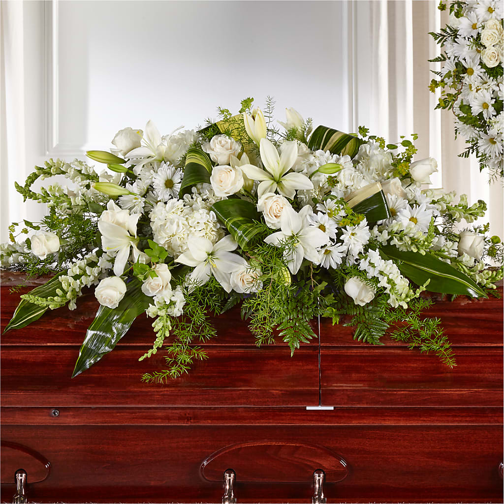 Abundance Casket Spray – Open Blooms Chantilly, Chantilly VA