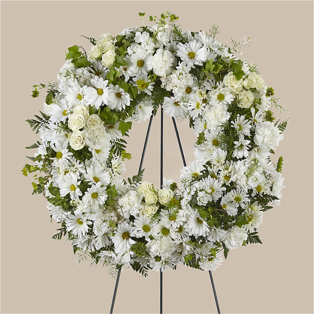 Faithful Wishes Wreath – Open Blooms Chantilly, Chantilly VA