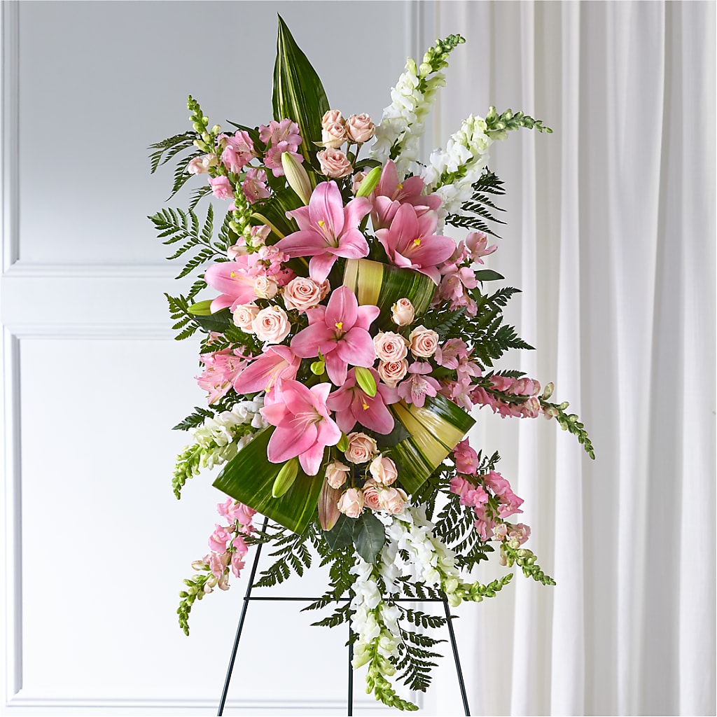 Elegant Embrace Standing Spray – Open Blooms Chantilly, Chantilly VA