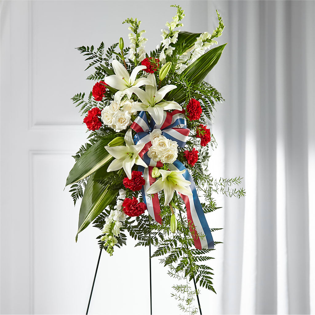 Stars of Life Standing Spray – Open Blooms Chantilly, Chantilly VA