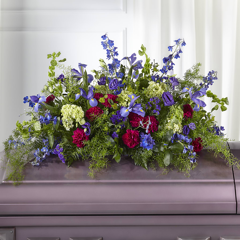 Always Treasured Casket Spray – Open Blooms Chantilly, Chantilly VA