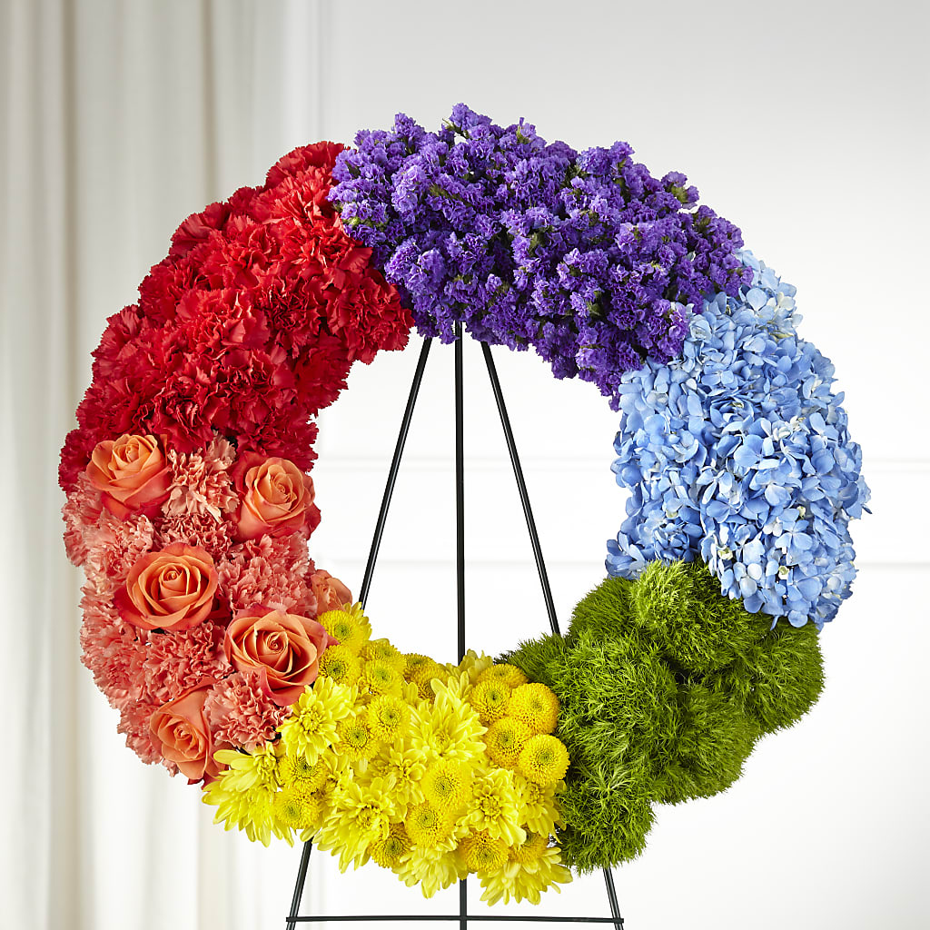 Circle of Love Wreath – Open Blooms Chantilly, Chantilly VA