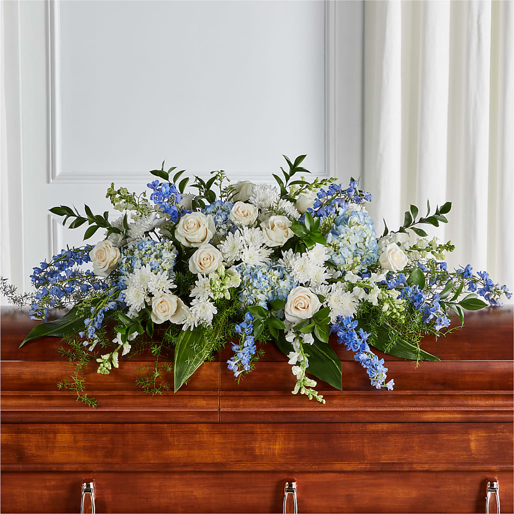 Timeless Essence Casket Spray – Open Blooms Chantilly, Chantilly VA