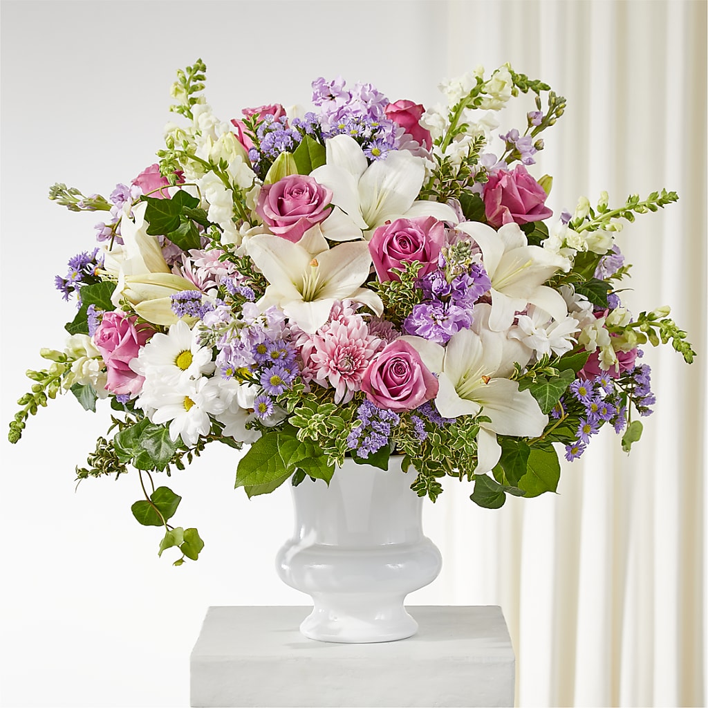 Remarkable Life Urn Arrangement – Open Blooms Chantilly, Chantilly VA