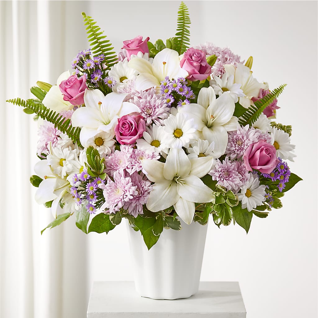 Warmest Thoughts Tabletop Basket – Open Blooms Chantilly, Chantilly VA