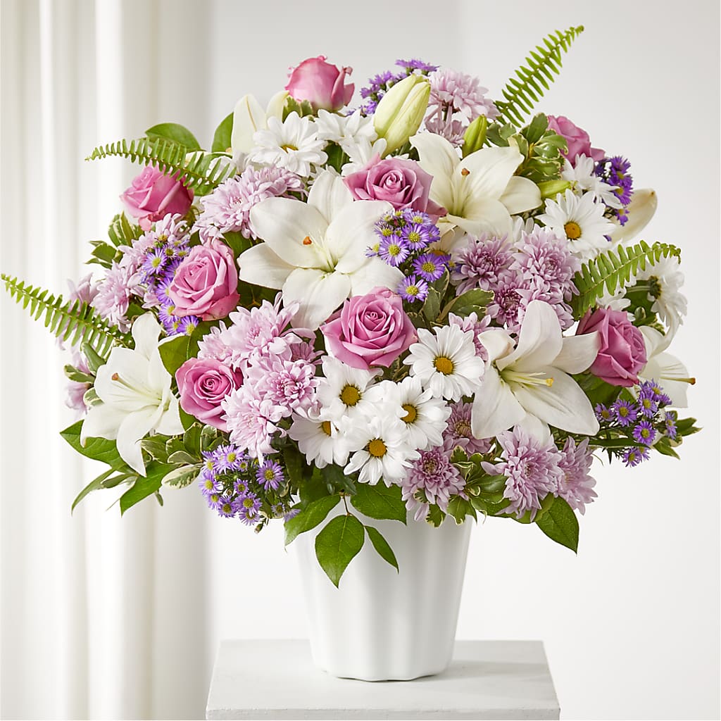 Warmest Thoughts Tabletop Basket – Open Blooms Chantilly, Chantilly VA