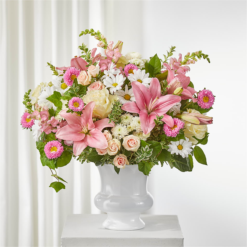 Empathetic Blooms Urn Arrangement – Open Blooms Chantilly, Chantilly VA
