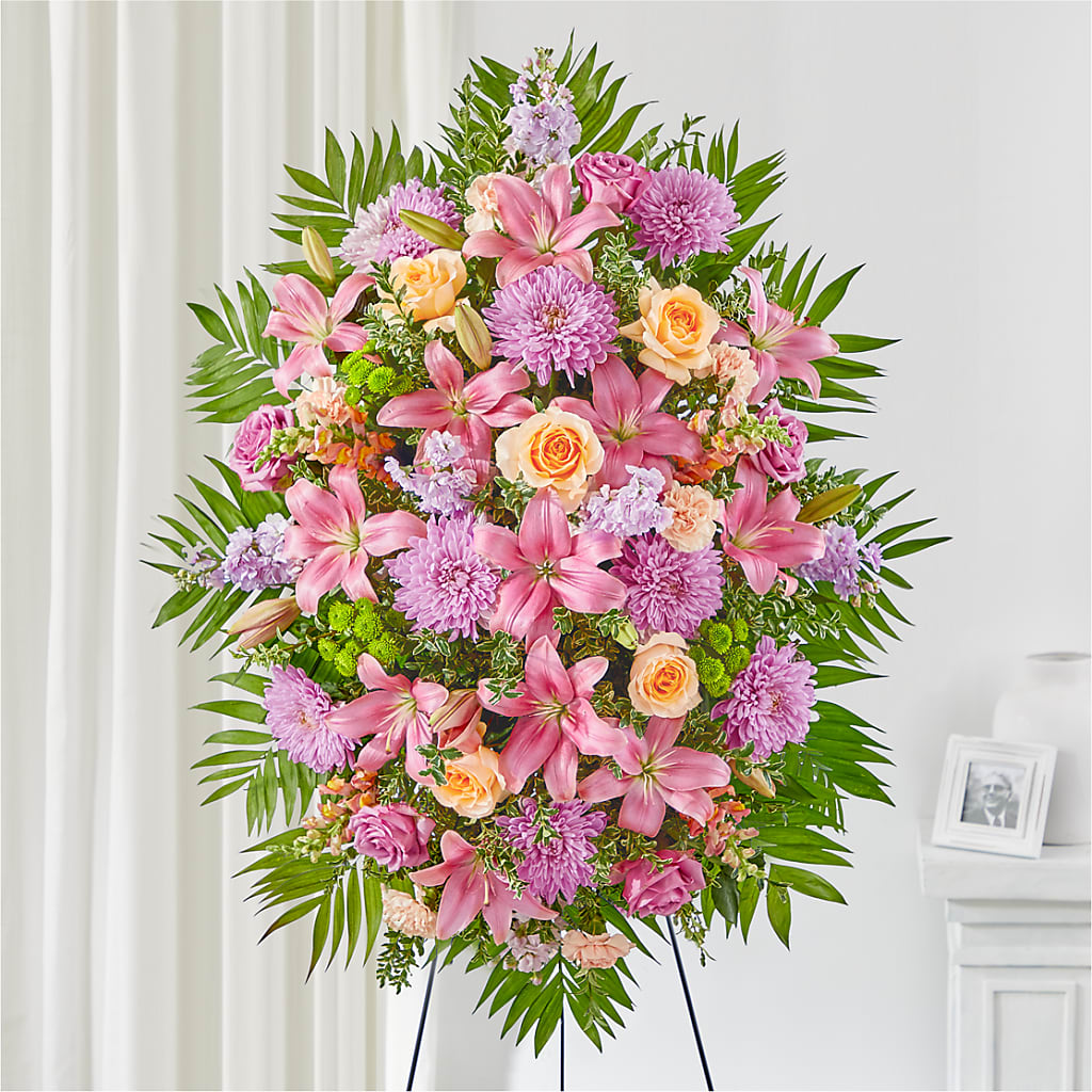 Love & Light Standing Spray – Open Blooms Chantilly, Chantilly VA