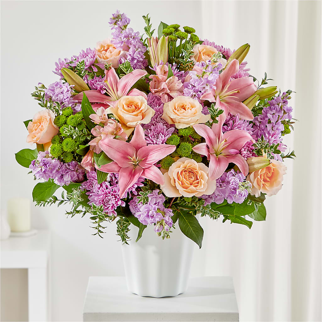 Supportive Embrace Tabletop Basket – Open Blooms Chantilly, Chantilly VA
