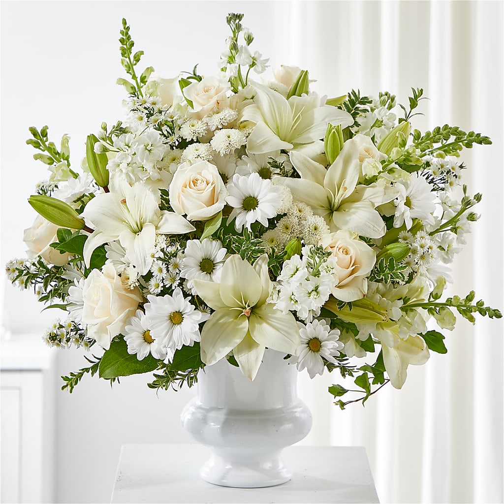 Uplifting Urn Arrangement – Open Blooms Chantilly, Chantilly VA