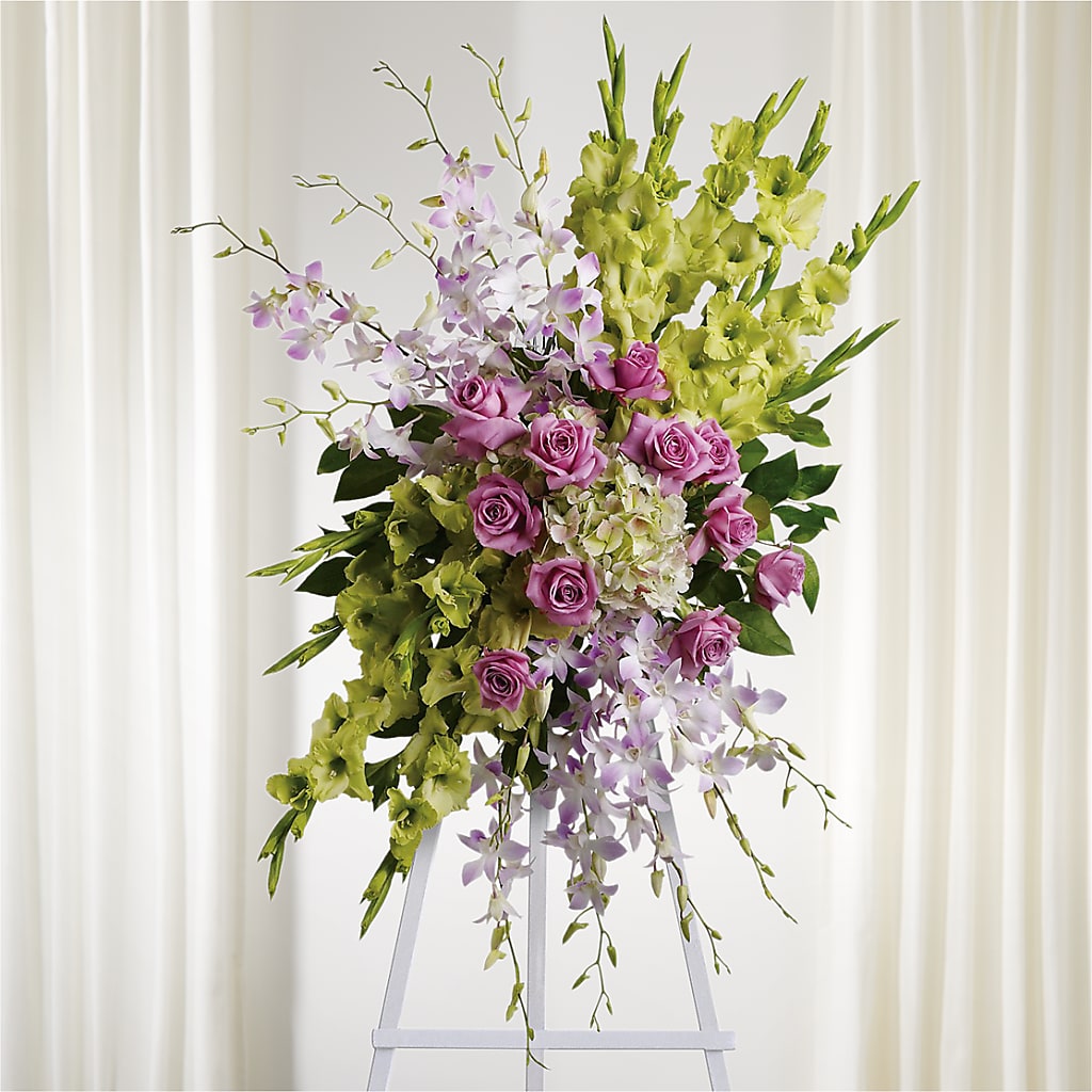 Lasting Legacy Standing Spray – Open Blooms Chantilly, Chantilly VA