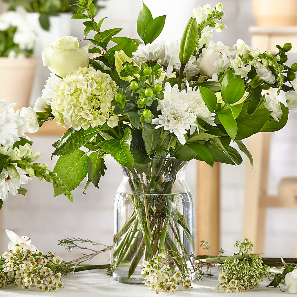 Classic Ivory – A Florist Original – Open Blooms Chantilly, Chantilly VA