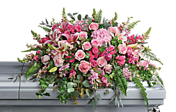 Beautiful Memories Casket Spray – Open Blooms Chantilly, Chantilly VA