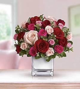 Love Medley Bouquet with Red Roses - Great – Open Blooms Chantilly, Chantilly VA