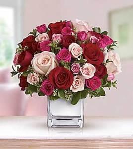 Love Medley Bouquet with Red Roses - Greater – Open Blooms Chantilly, Chantilly VA