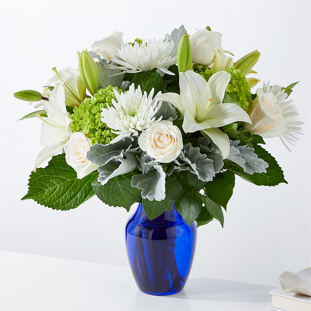 Snowy Dreams Bouquet – Open Blooms Chantilly, Chantilly VA