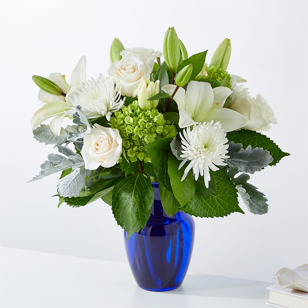 Snowy Dreams Bouquet – Open Blooms Chantilly, Chantilly VA