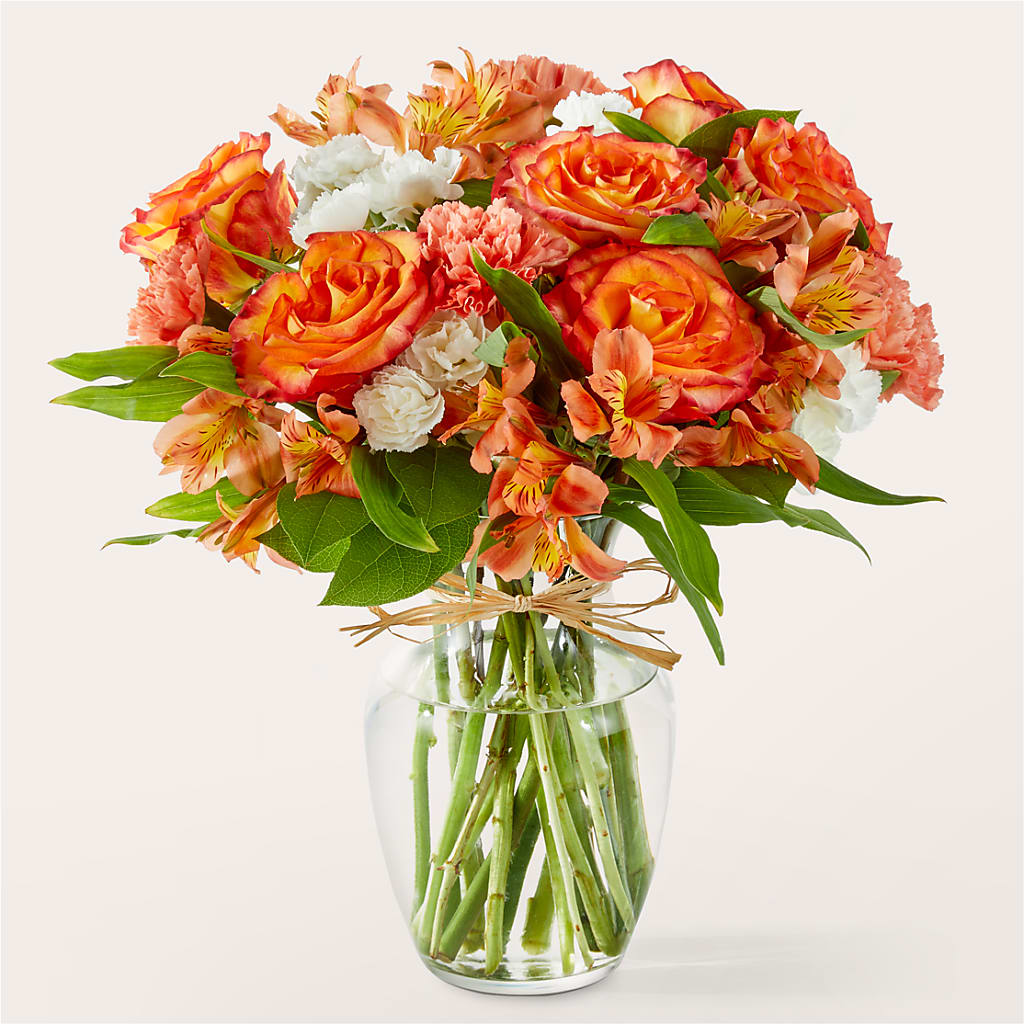 Apricot Glow Bouquet – Open Blooms Chantilly, Chantilly VA