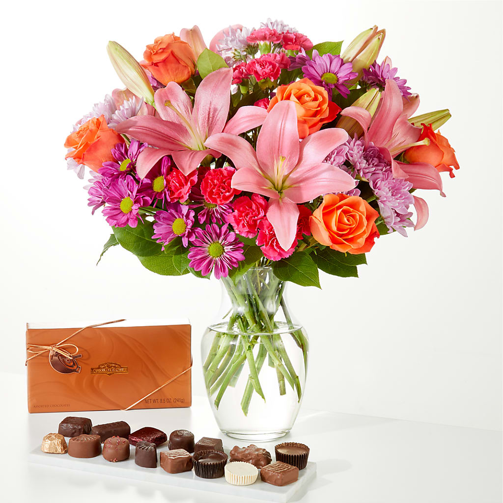 One and Only Bouquet and Chocolate Bundle – Open Blooms Chantilly, Chantilly VA