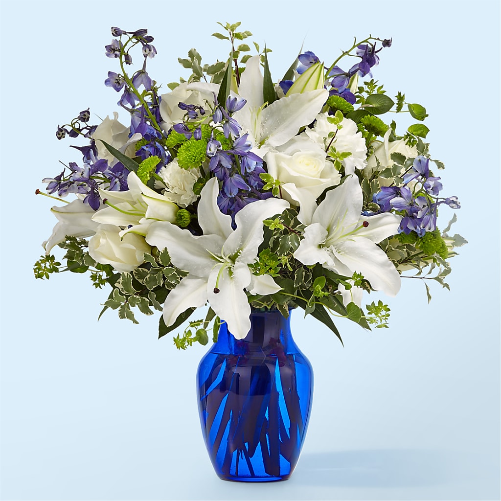 Santorini Bouquet – Open Blooms Chantilly, Chantilly VA