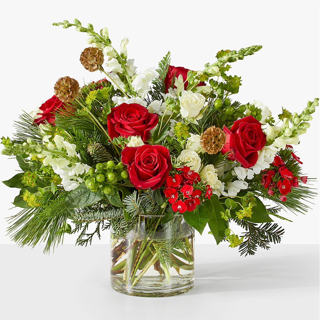 Deck the Halls Bouquet – Open Blooms Chantilly, Chantilly VA