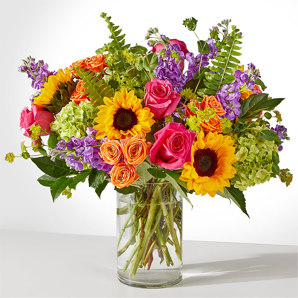 Vibrant Greetings Bouquet – Open Blooms Chantilly, Chantilly VA