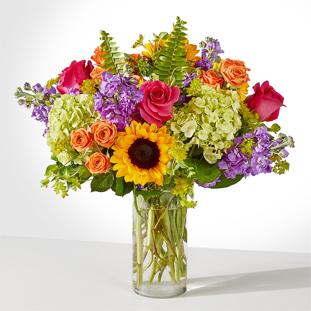 Vibrant Greetings Bouquet – Open Blooms Chantilly, Chantilly VA