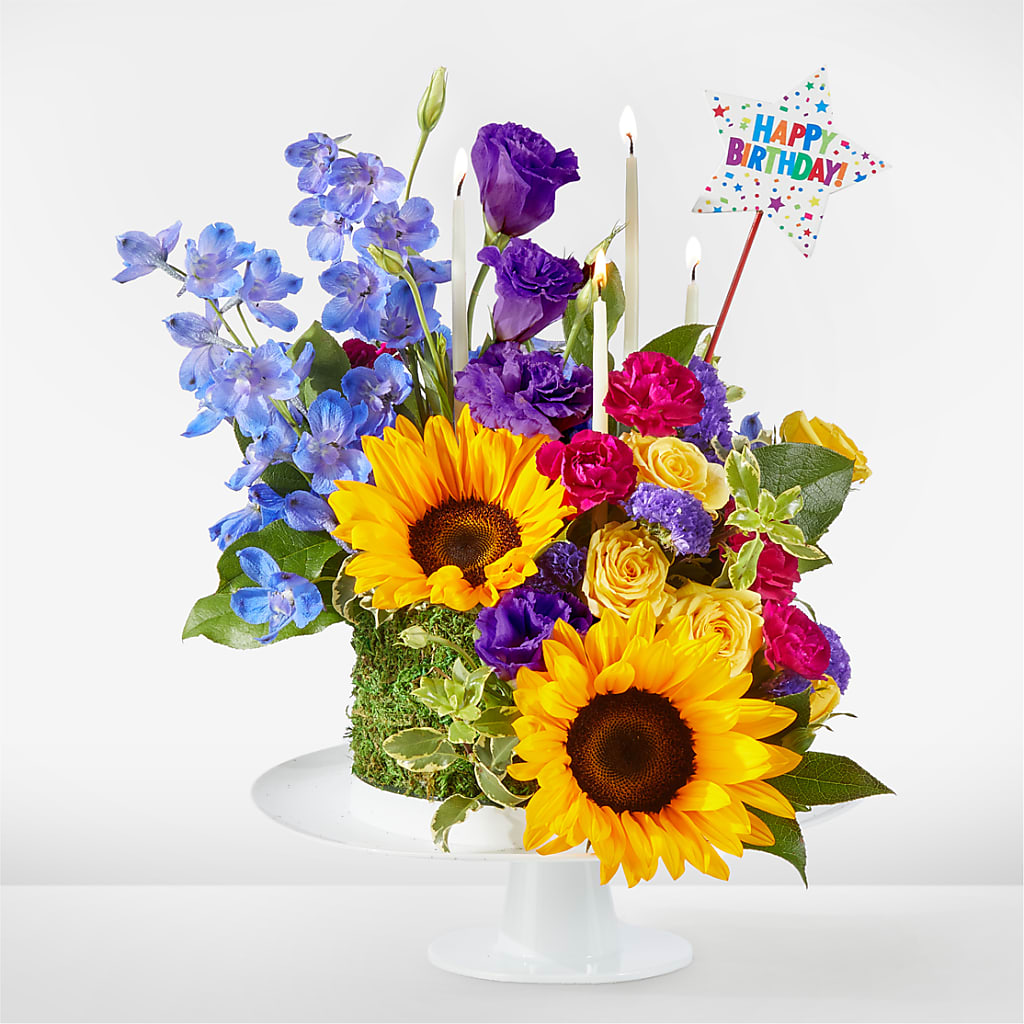 Star of the Day Floral Cake – Open Blooms Chantilly, Chantilly VA