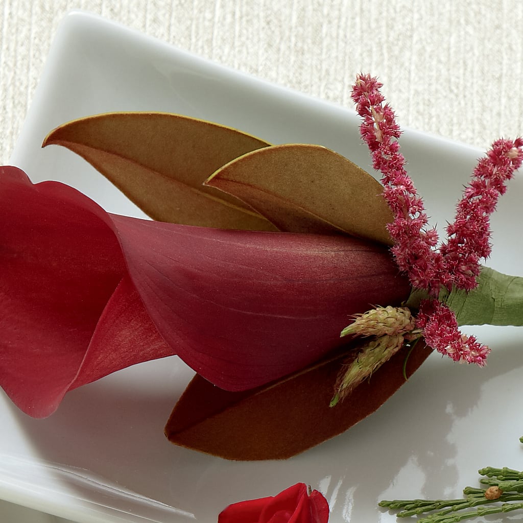 Red Calla Boutonniere – Open Blooms Chantilly, Chantilly VA